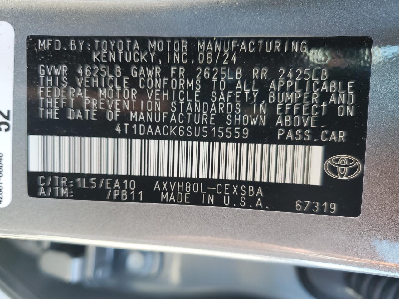 2025 TOYOTA CAMRY