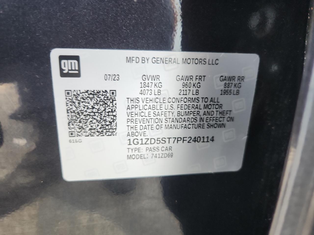 2023 CHEVROLET MALIBU