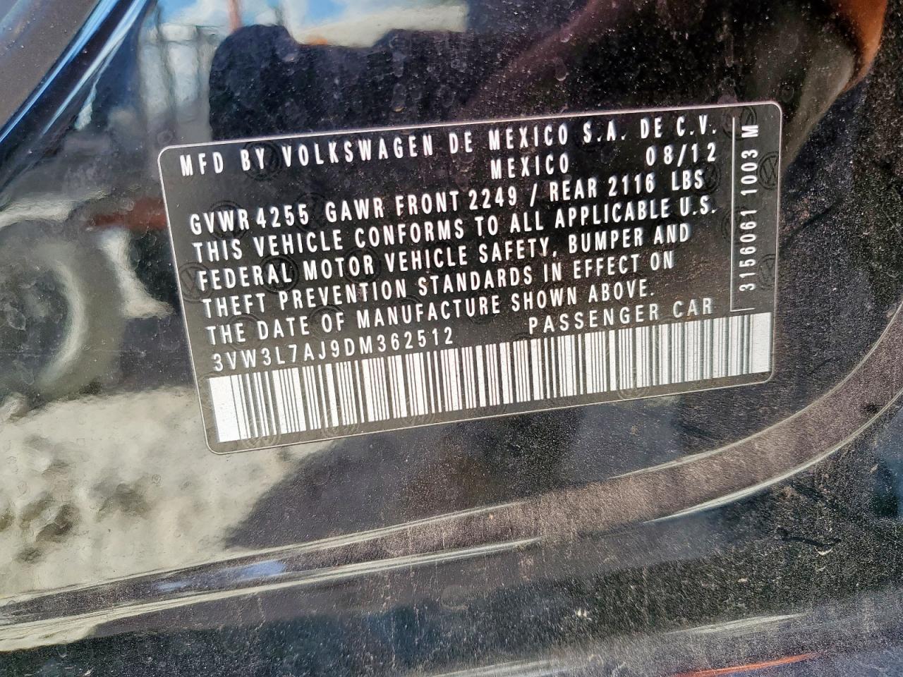 2013 VOLKSWAGEN JETTA
