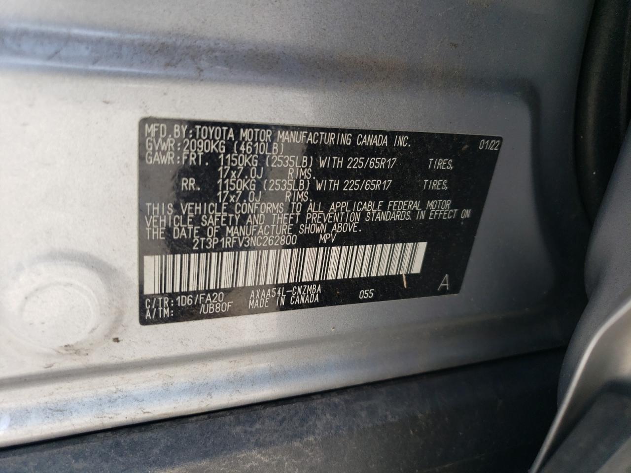 2022 TOYOTA RAV4