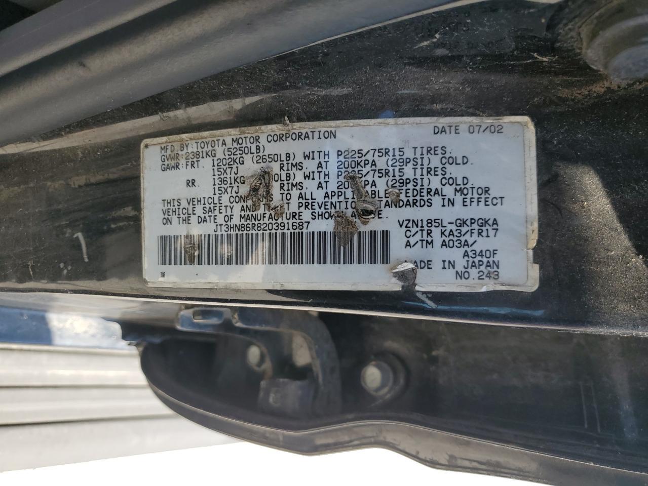 2002 TOYOTA 4Runner