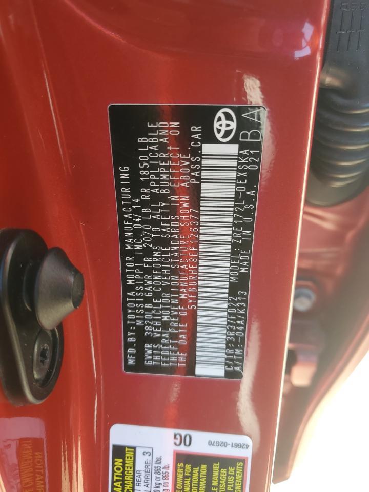 2014 TOYOTA COROLLA