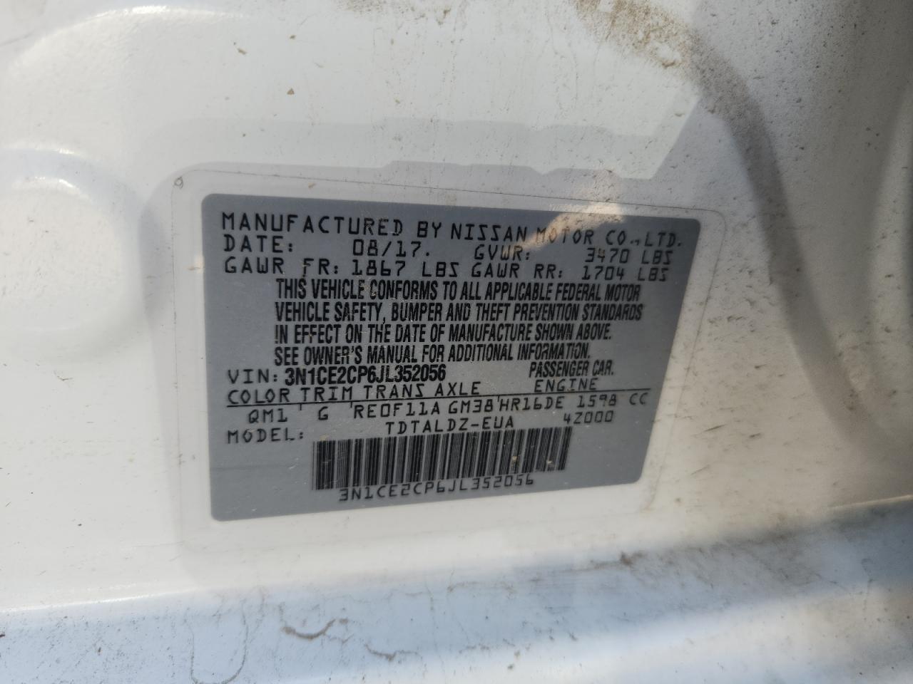 2018 NISSAN Versa Note