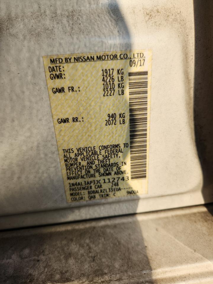 2018 NISSAN ALTIMA