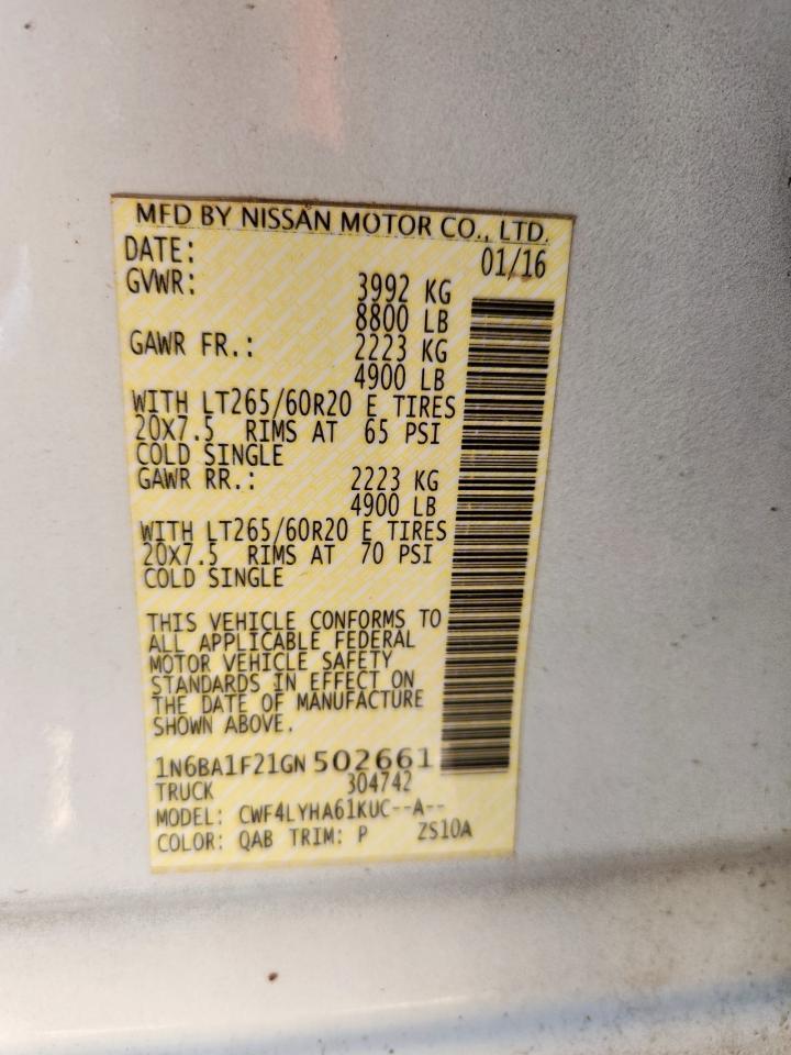 2016 NISSAN Titan