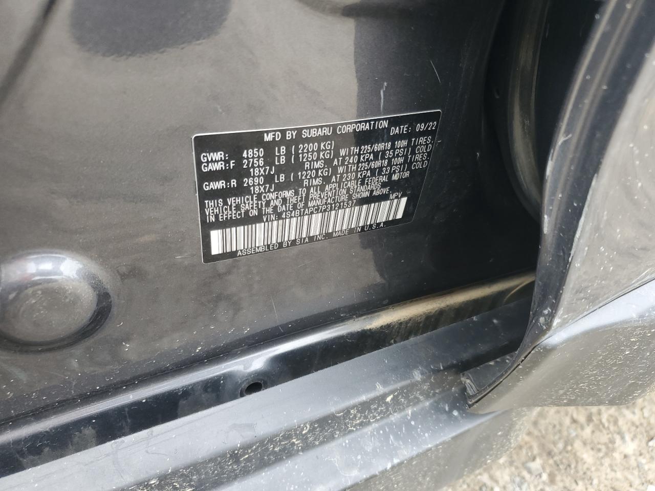 2023 SUBARU Outback