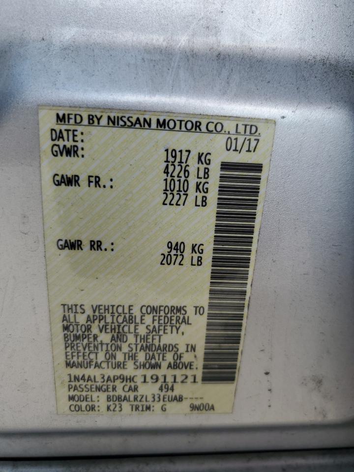 2017 NISSAN ALTIMA