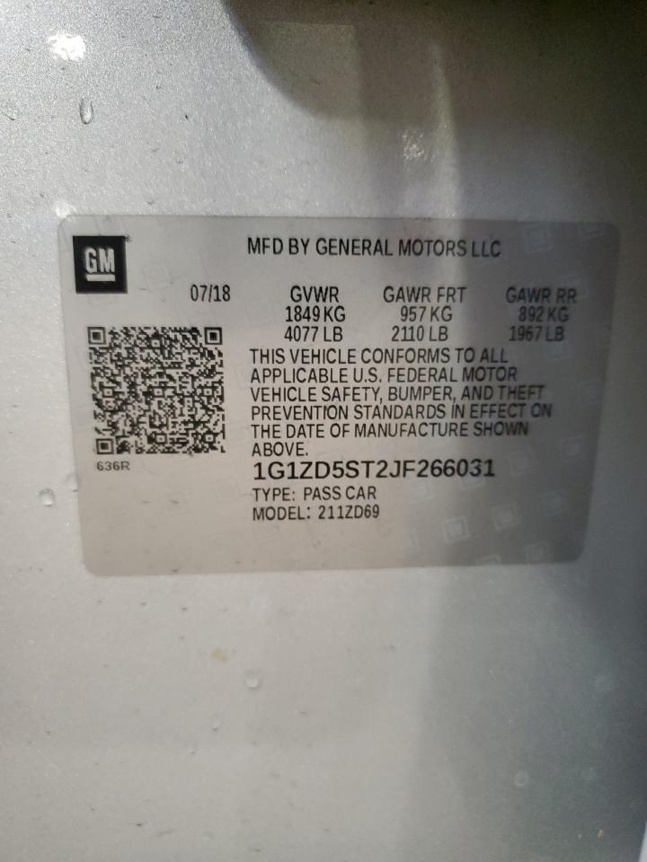2018 CHEVROLET MALIBU