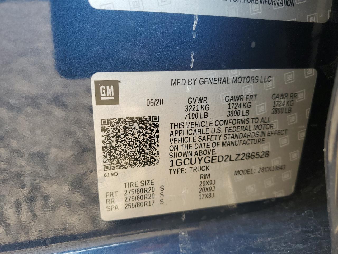 2020 CHEVROLET Silverado