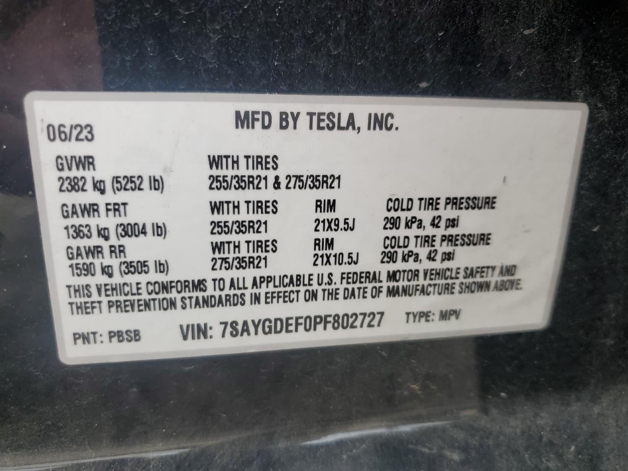 2023 TESLA MODEL Y