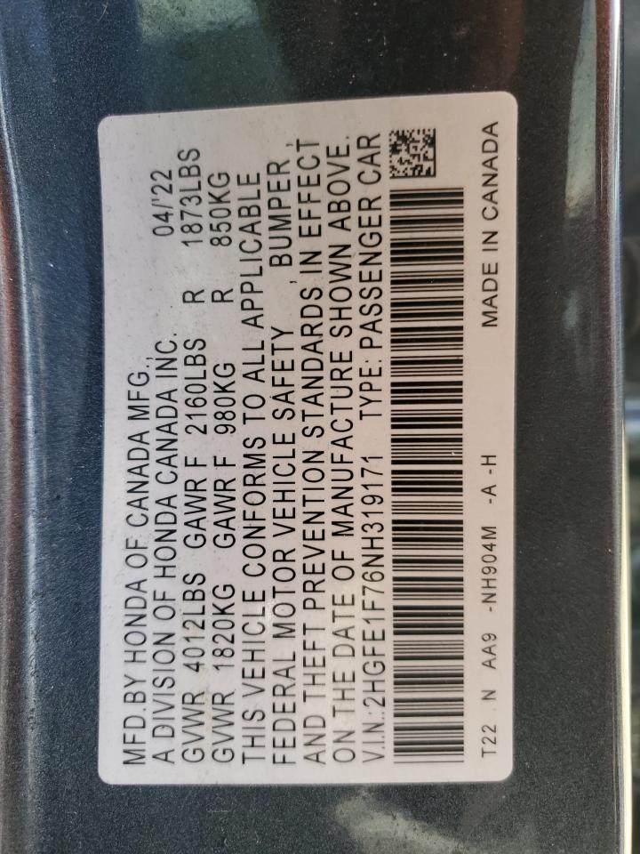 2022 HONDA CIVIC