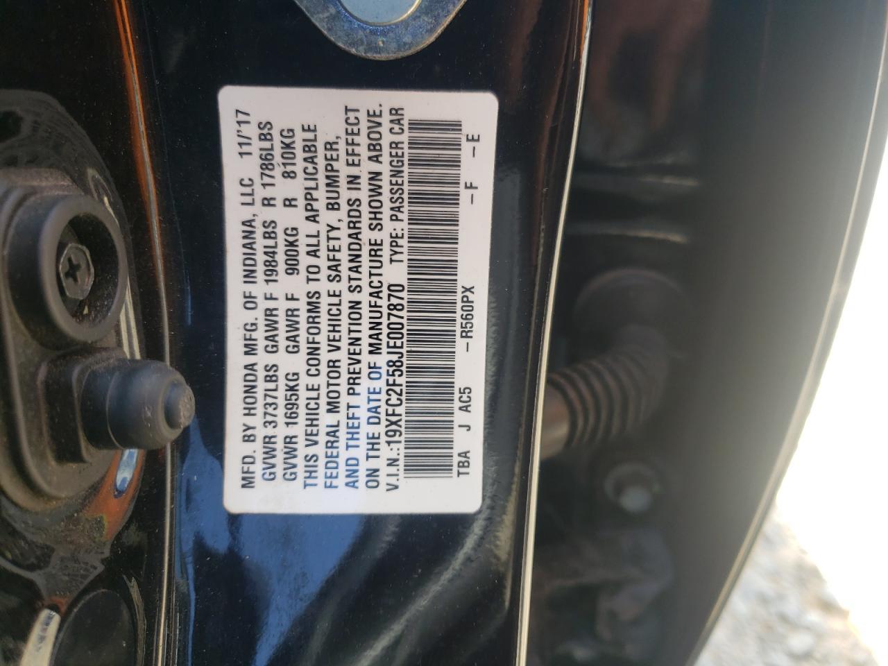 2018 HONDA CIVIC