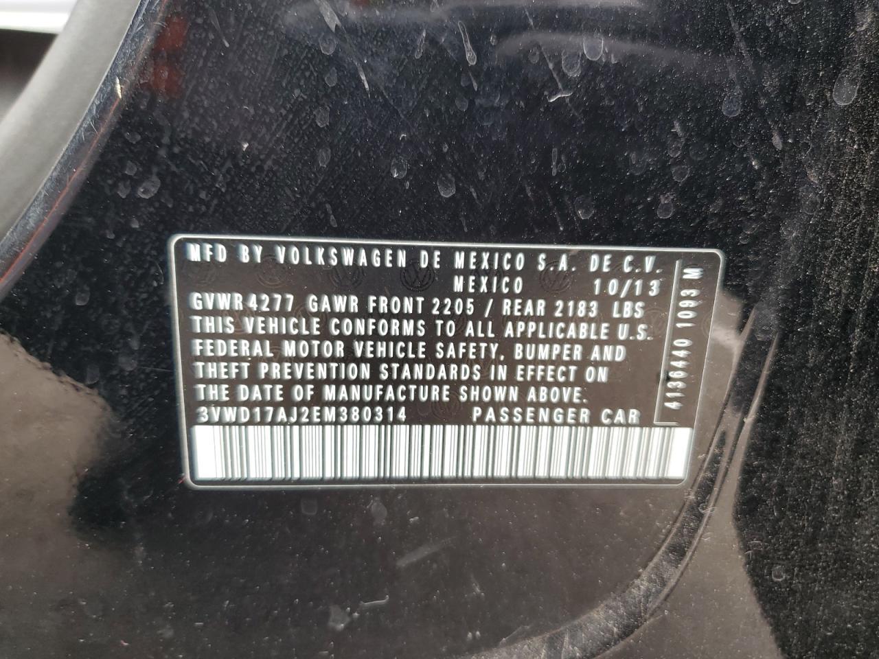 2014 VOLKSWAGEN JETTA