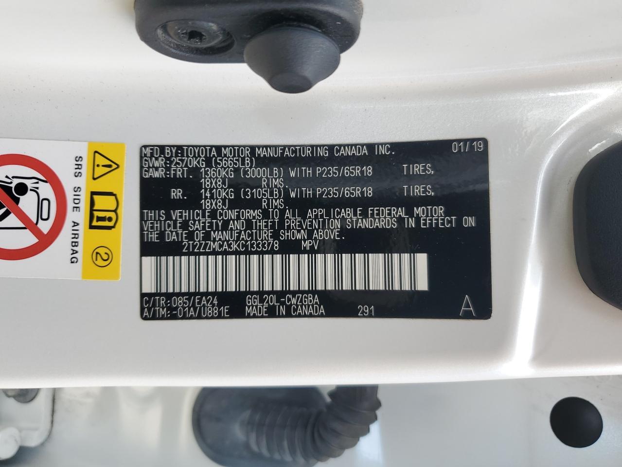 2019 LEXUS RX 350