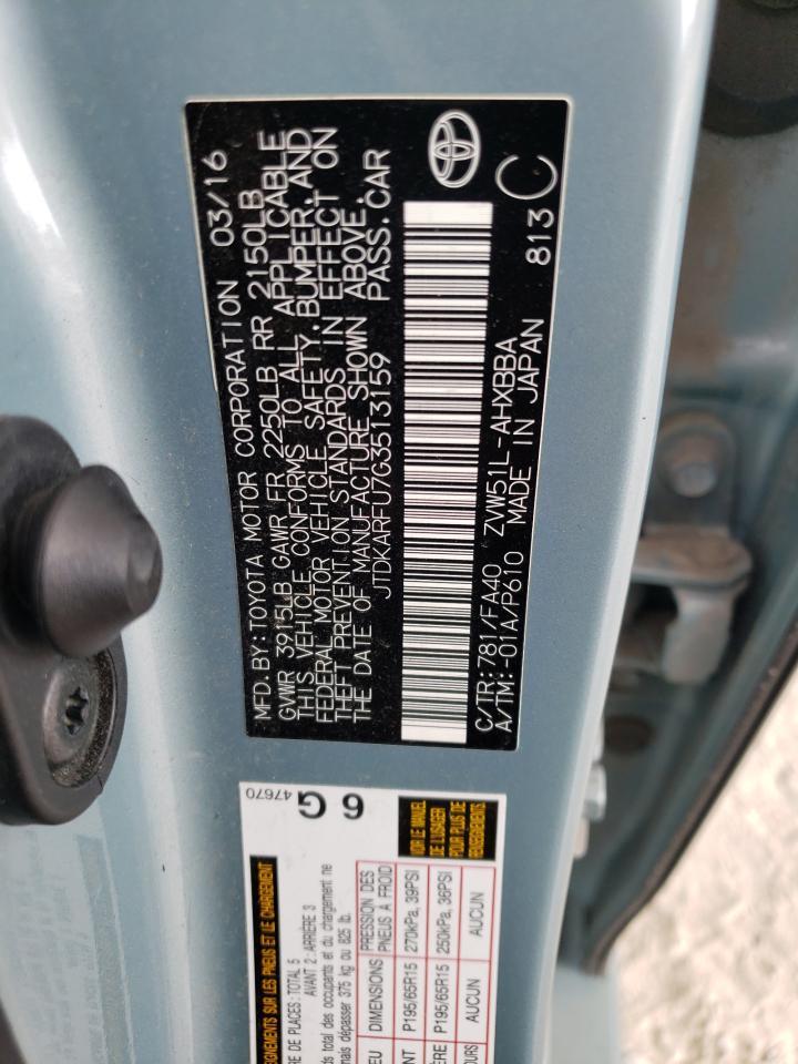 2016 TOYOTA PRIUS