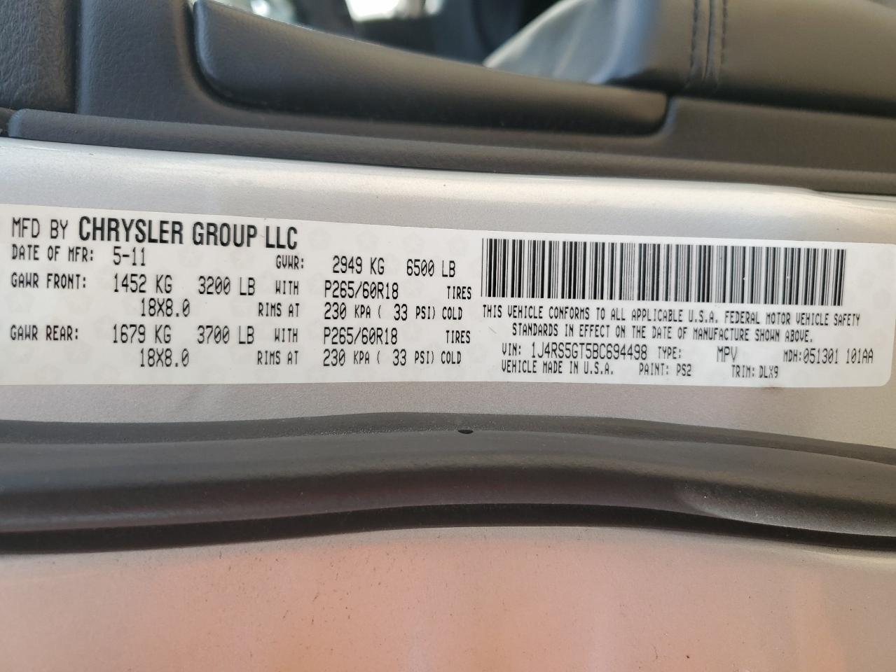 2011 JEEP Grand Cherokee