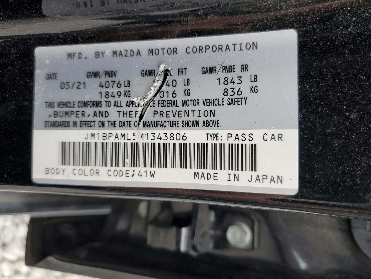 2021 MAZDA 3