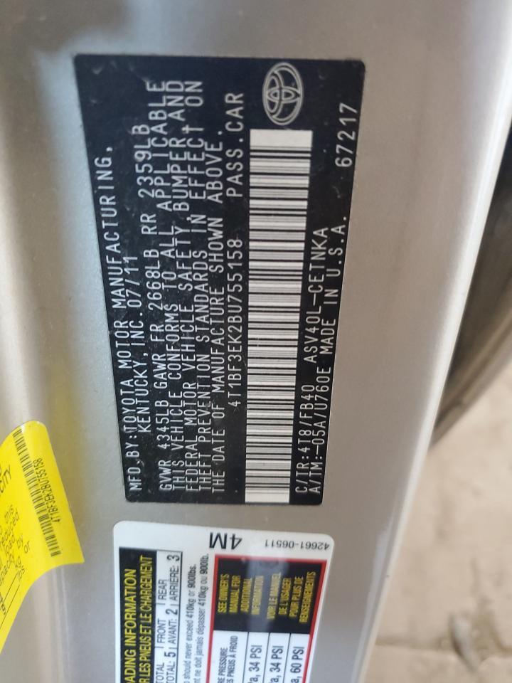 2011 TOYOTA CAMRY