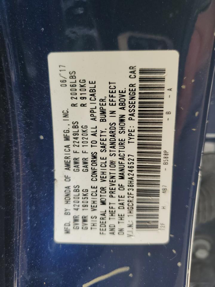 2017 HONDA ACCORD