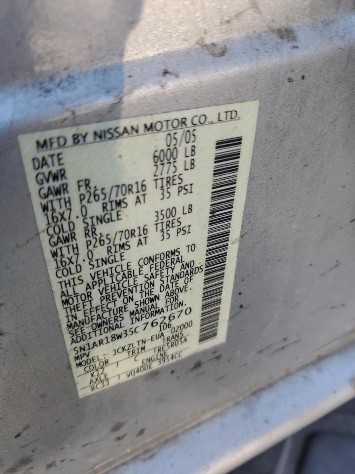 2005 NISSAN PATHFINDER