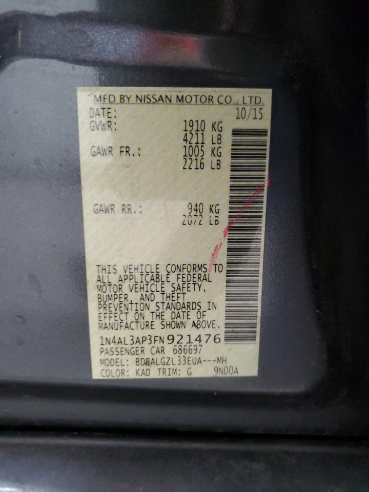 2015 NISSAN ALTIMA