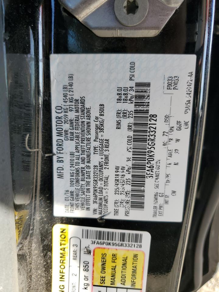 2016 FORD FUSION