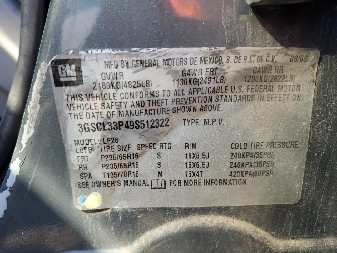 2009 SATURN Vue