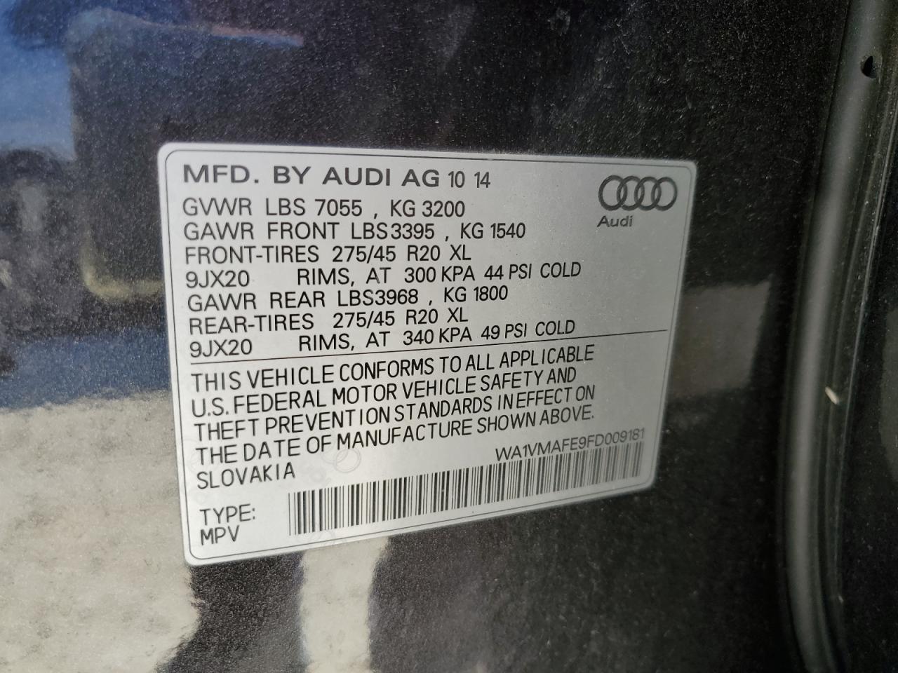 2015 AUDI Q7