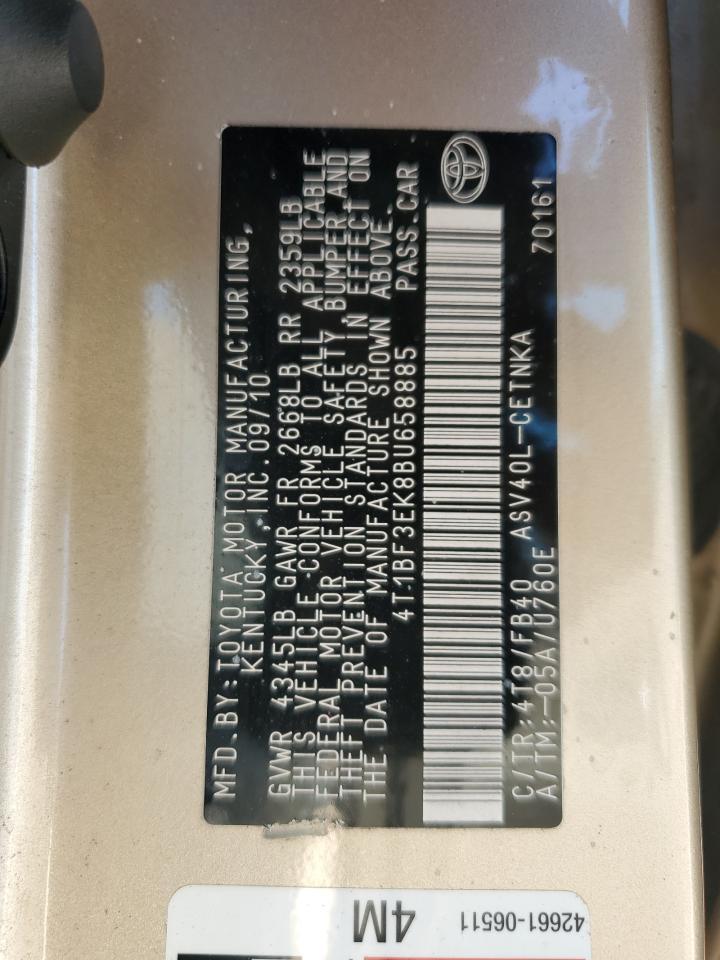 2011 TOYOTA CAMRY