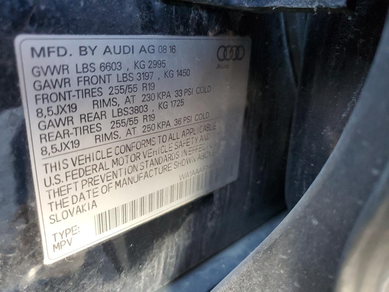 2017 AUDI Q7