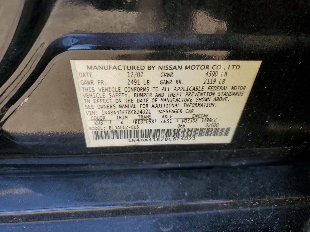 2008 NISSAN Maxima