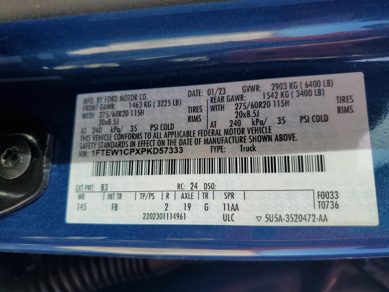 2023 FORD F-150