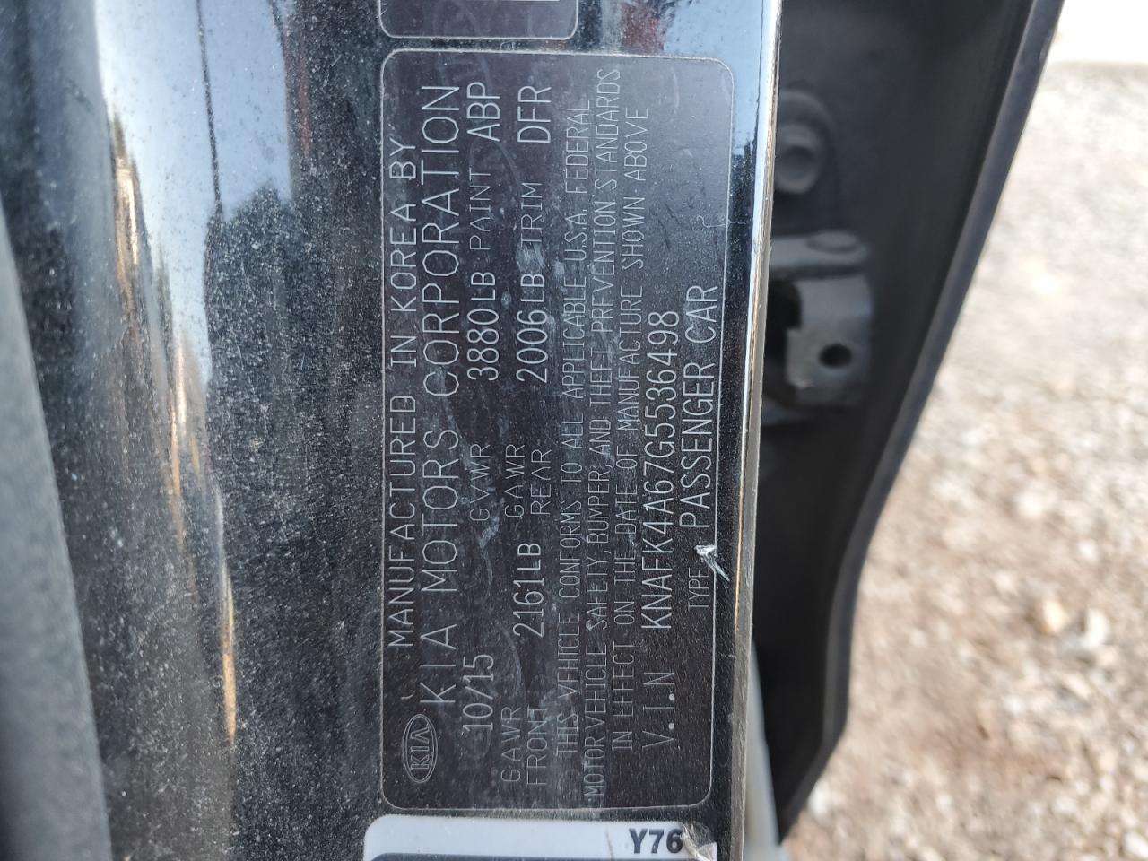 2016 KIA FORTE