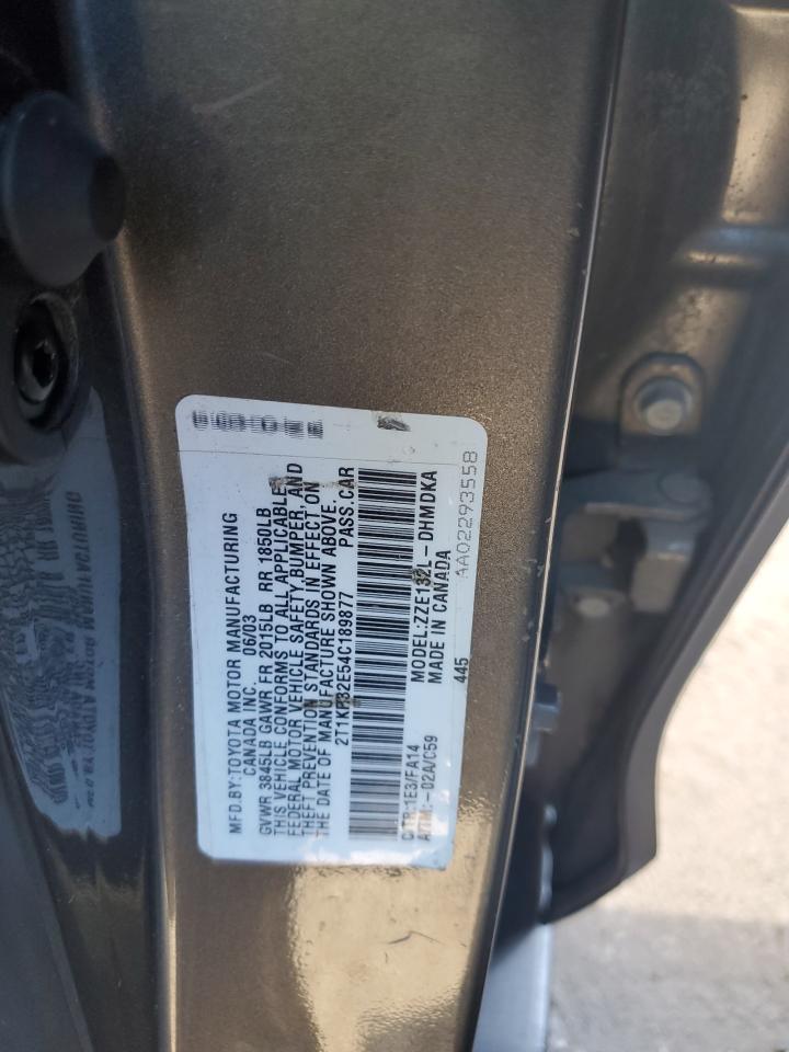 2004 TOYOTA COROLLA