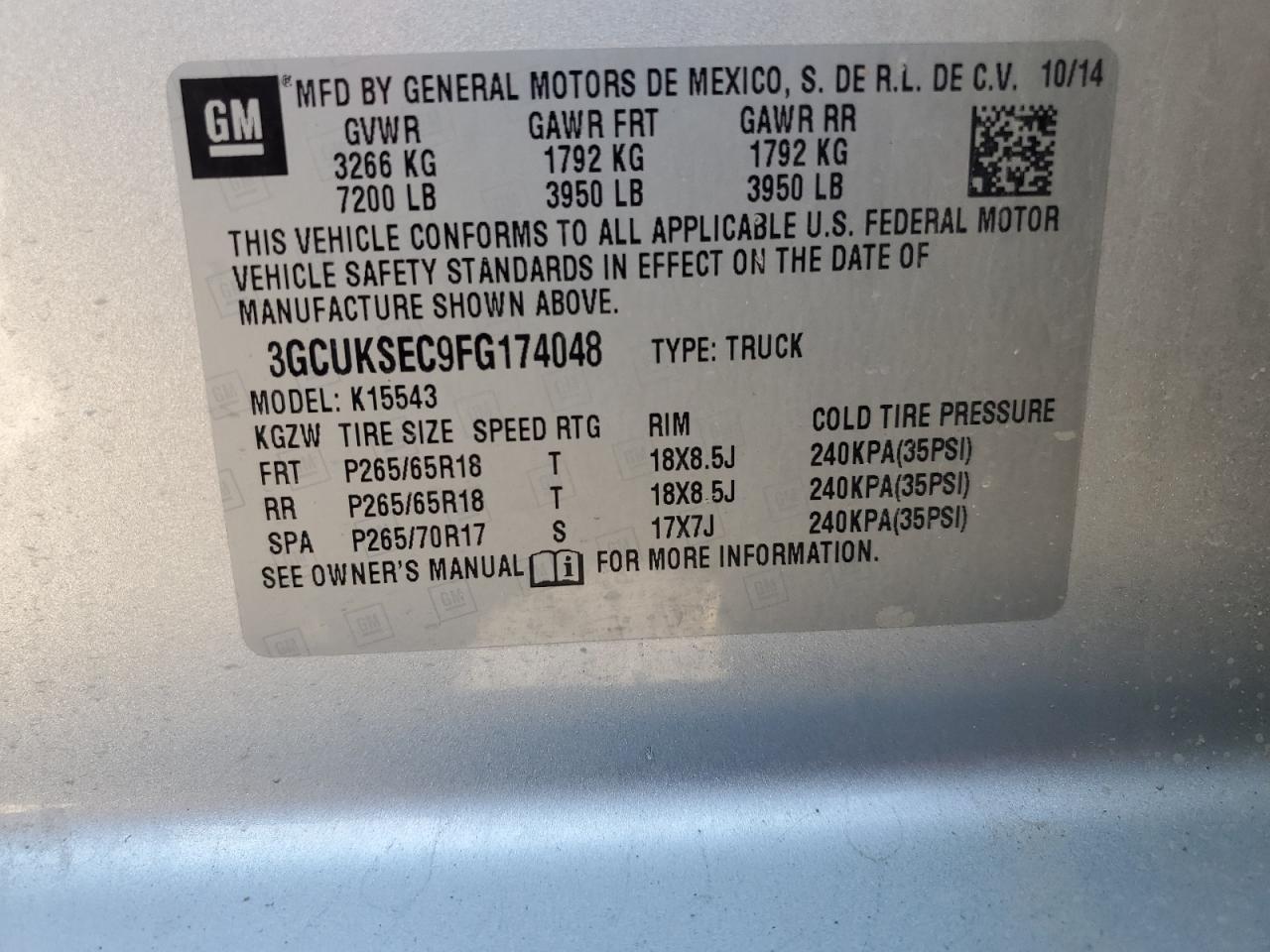 2015 CHEVROLET Silverado