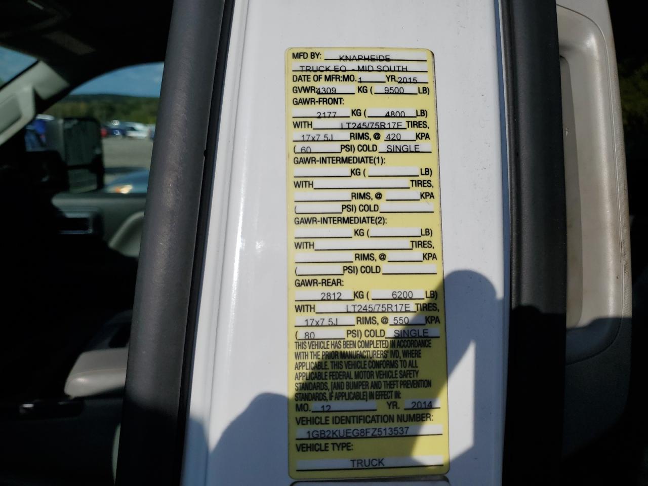 2015 CHEVROLET Silverado 2500