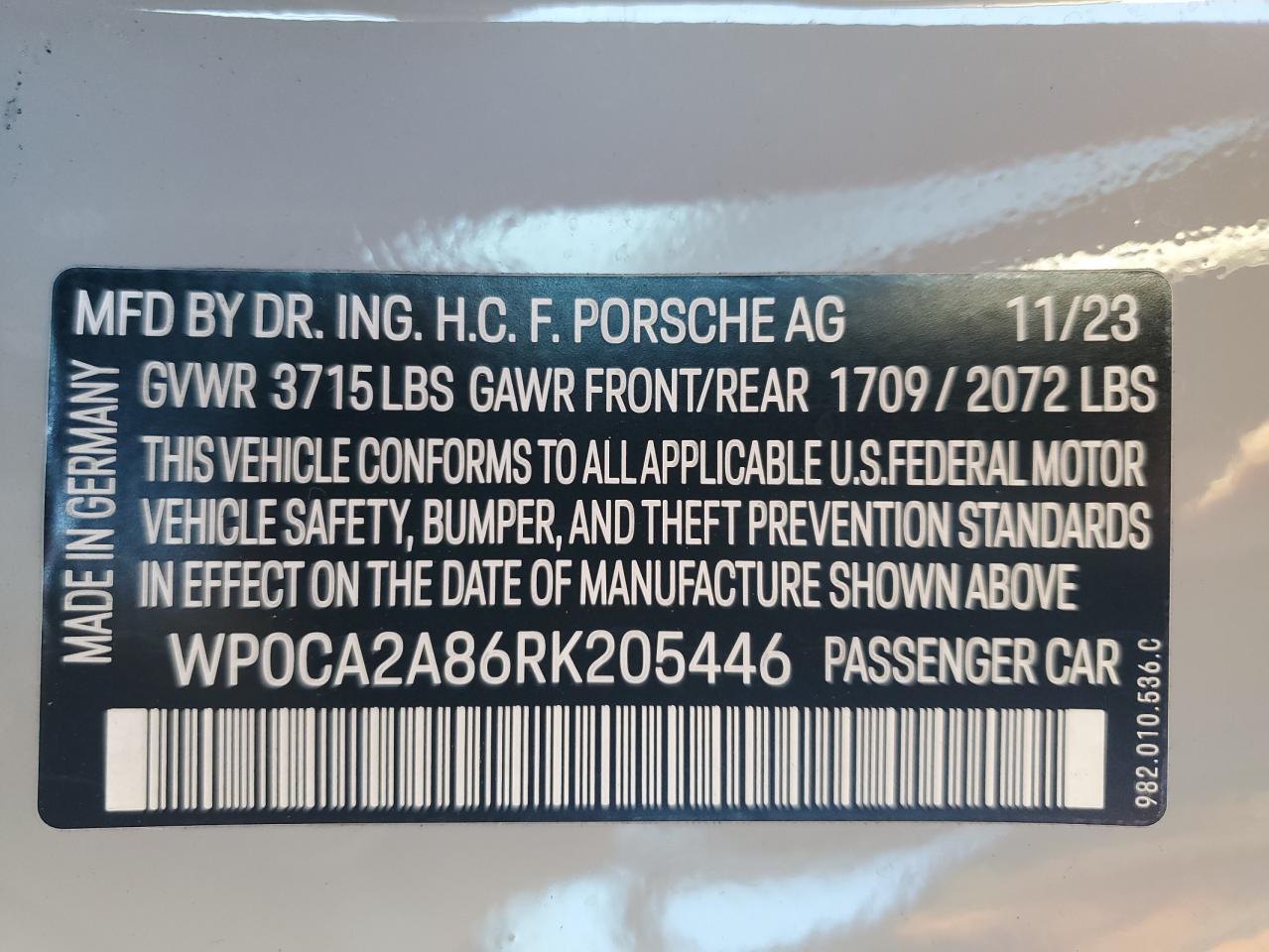 2024 PORSCHE Boxster