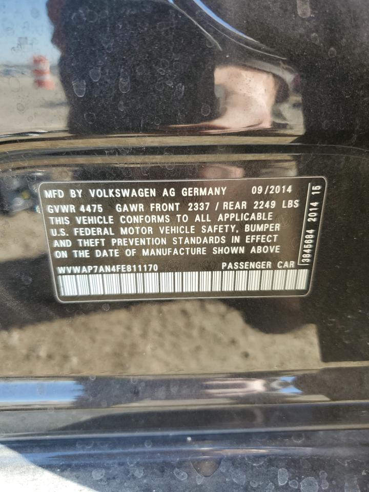 2015 VOLKSWAGEN CC