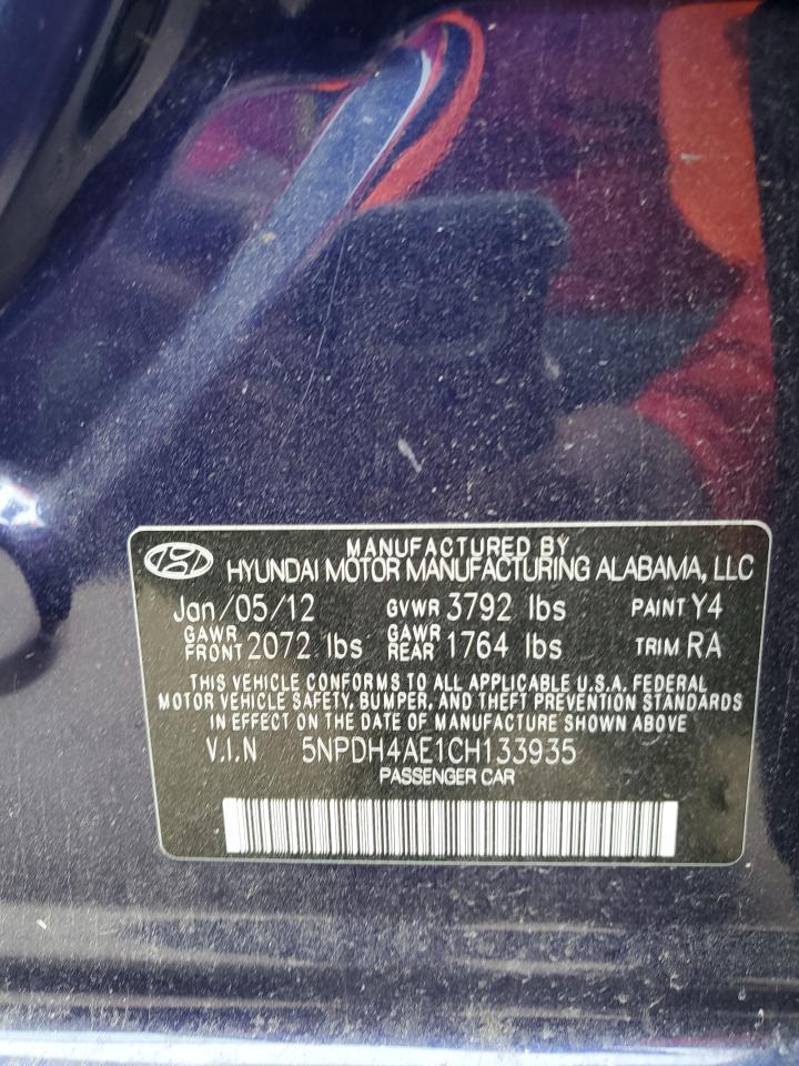 2012 HYUNDAI ELANTRA
