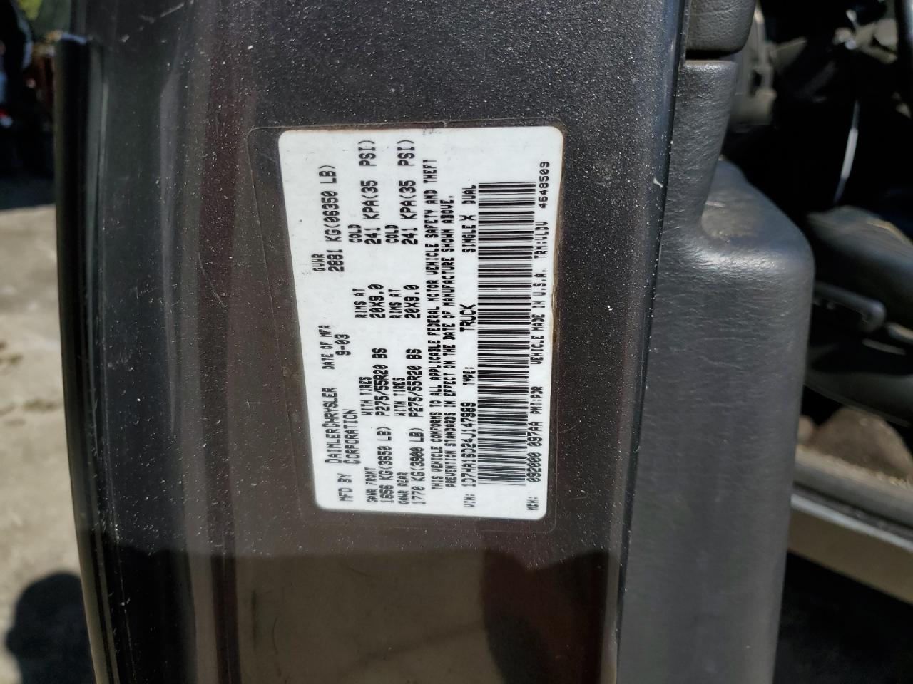 2004 DODGE RAM 1500