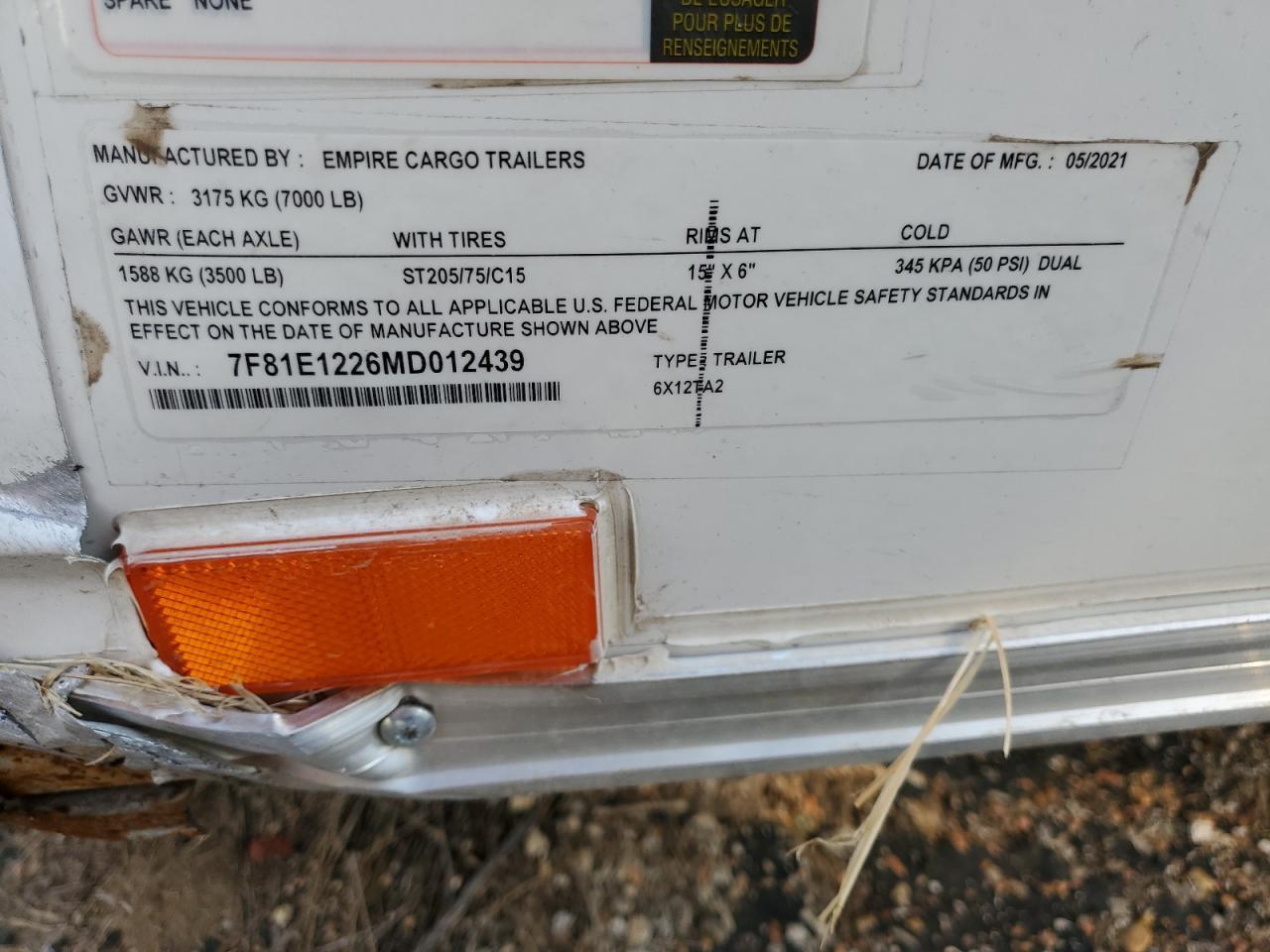 2021 Hak1 Cargo Trai