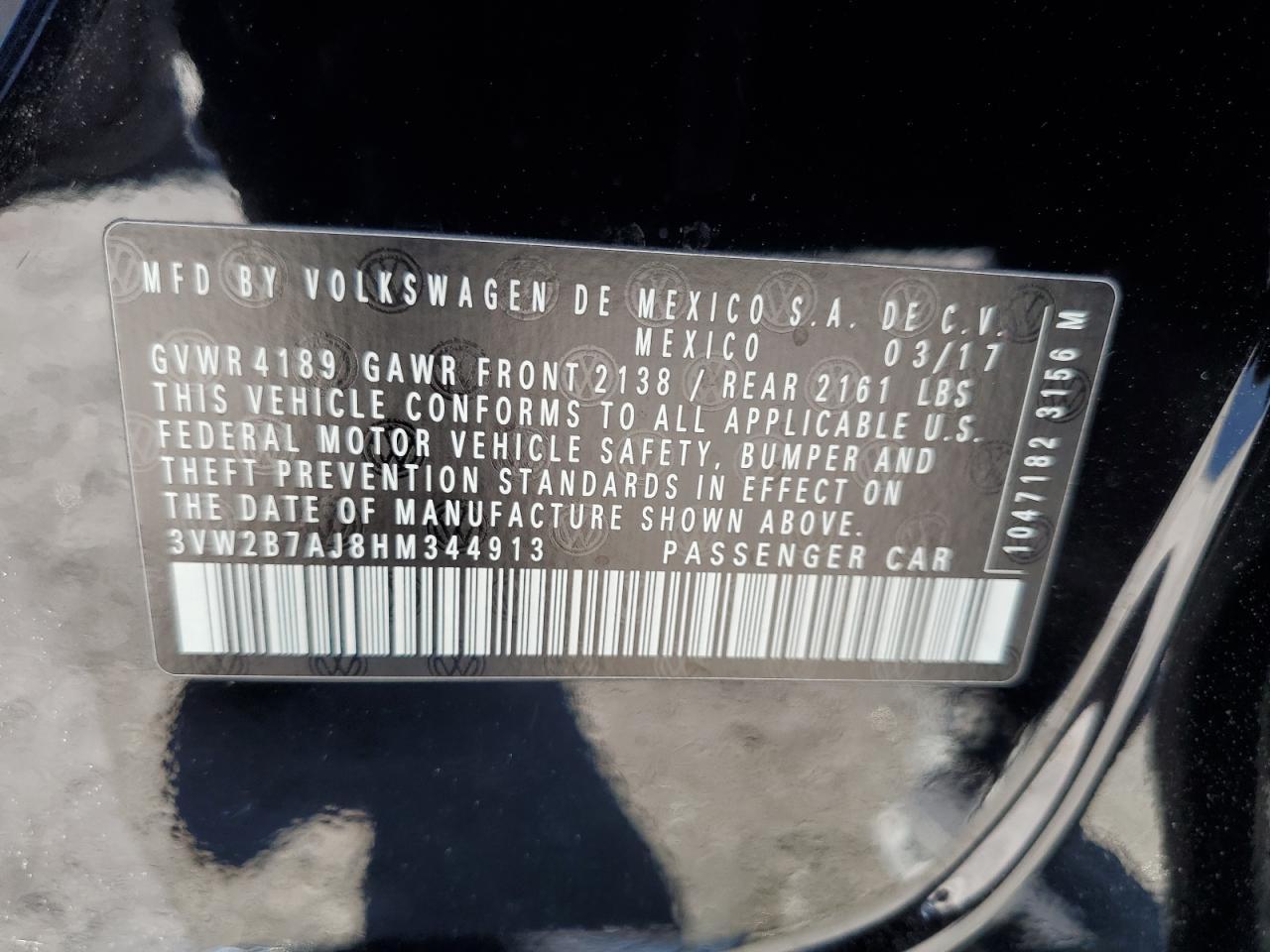 2017 VOLKSWAGEN JETTA