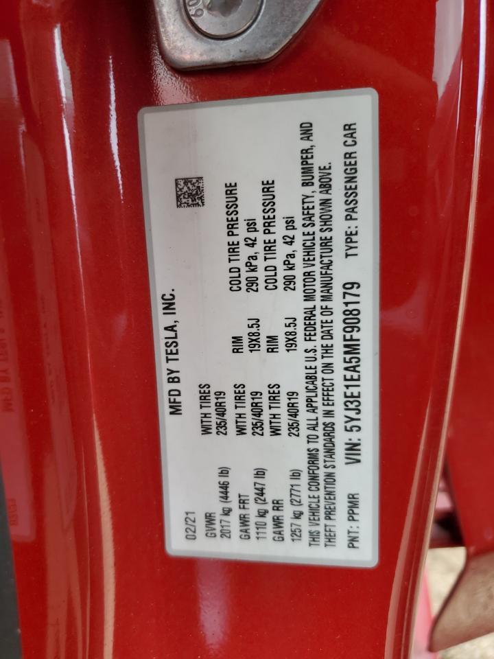 2021 TESLA MODEL 3