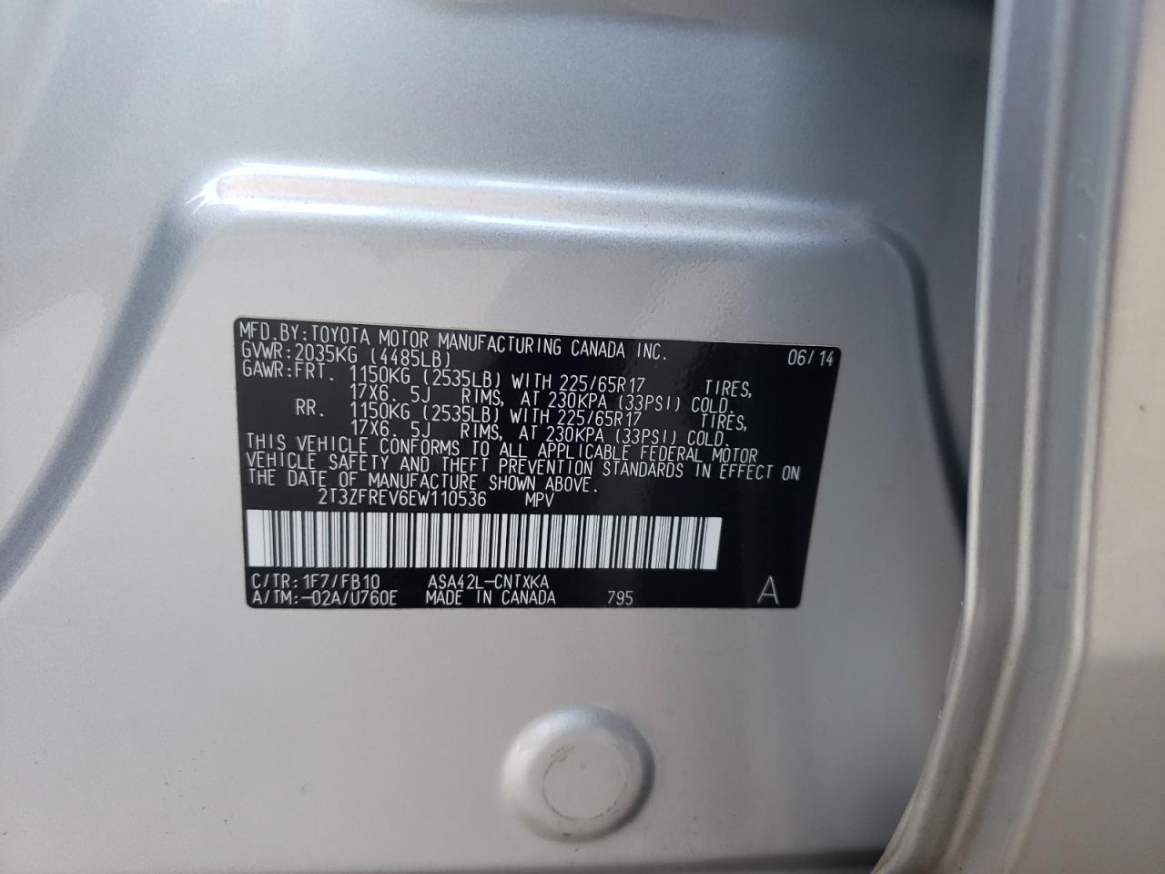 2014 TOYOTA RAV4