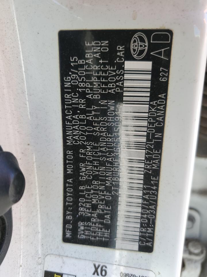 2016 TOYOTA COROLLA