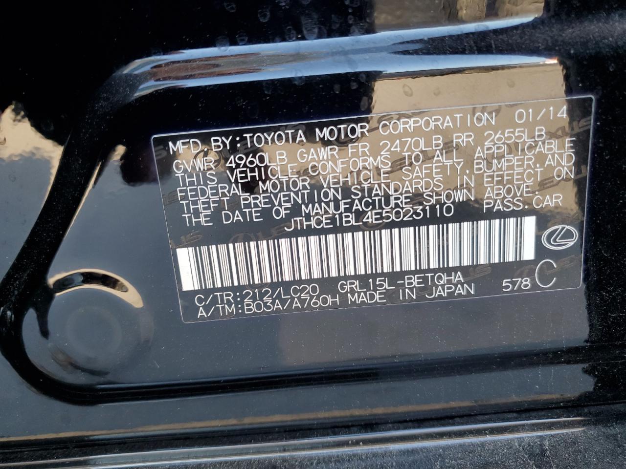 2014 LEXUS GS 350