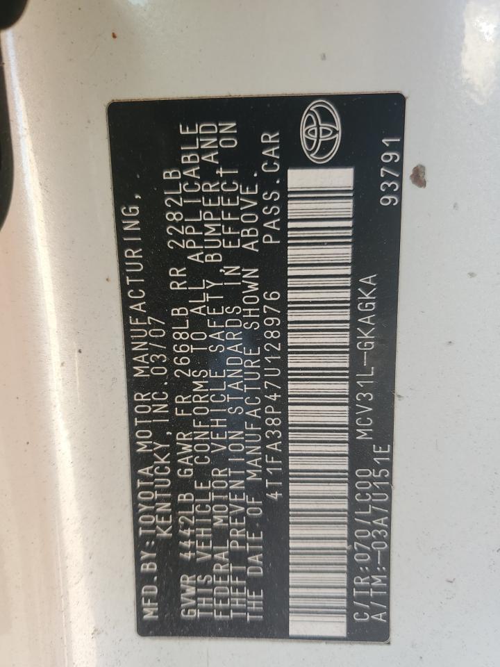 2007 TOYOTA CAMRY