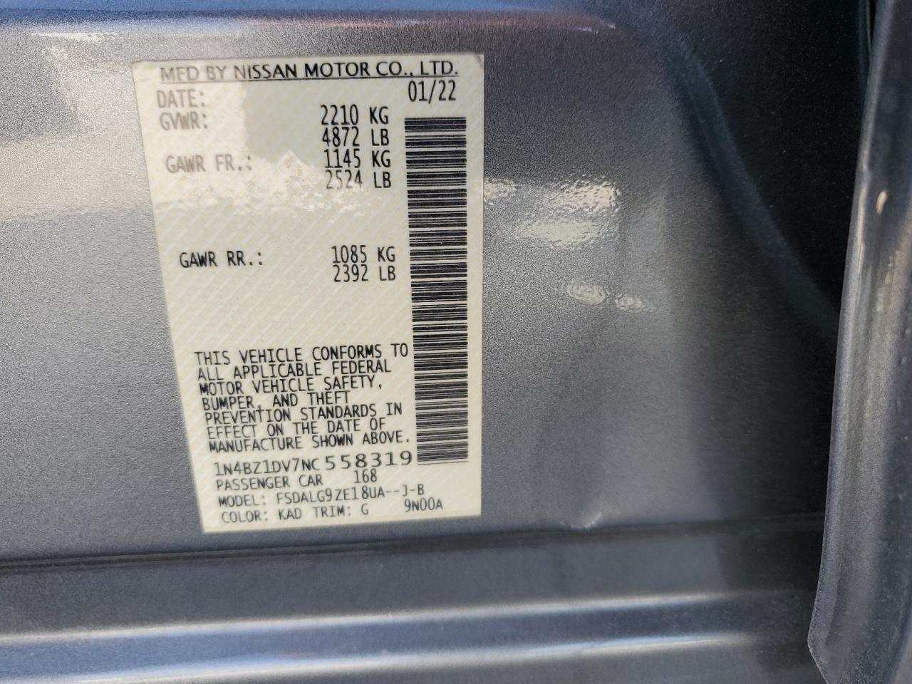 2022 NISSAN LEAF