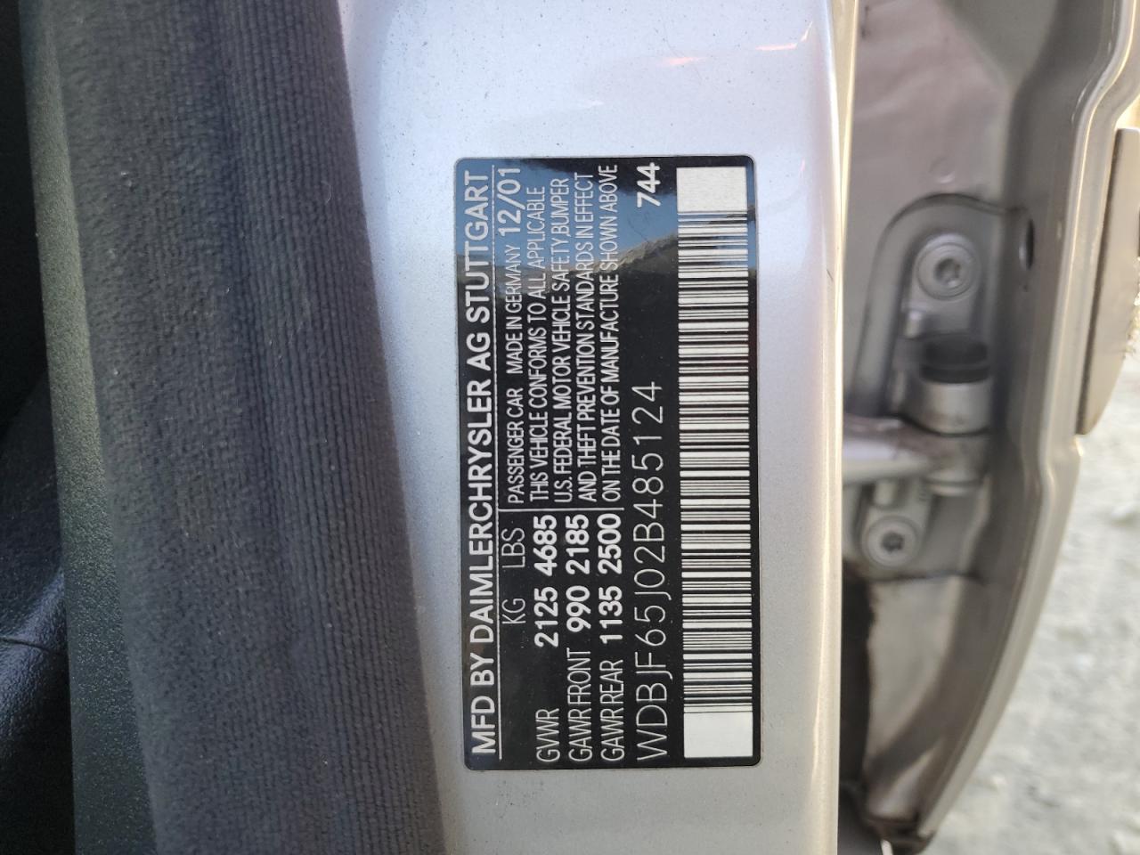 2002 MERCEDES-BENZ E-Class