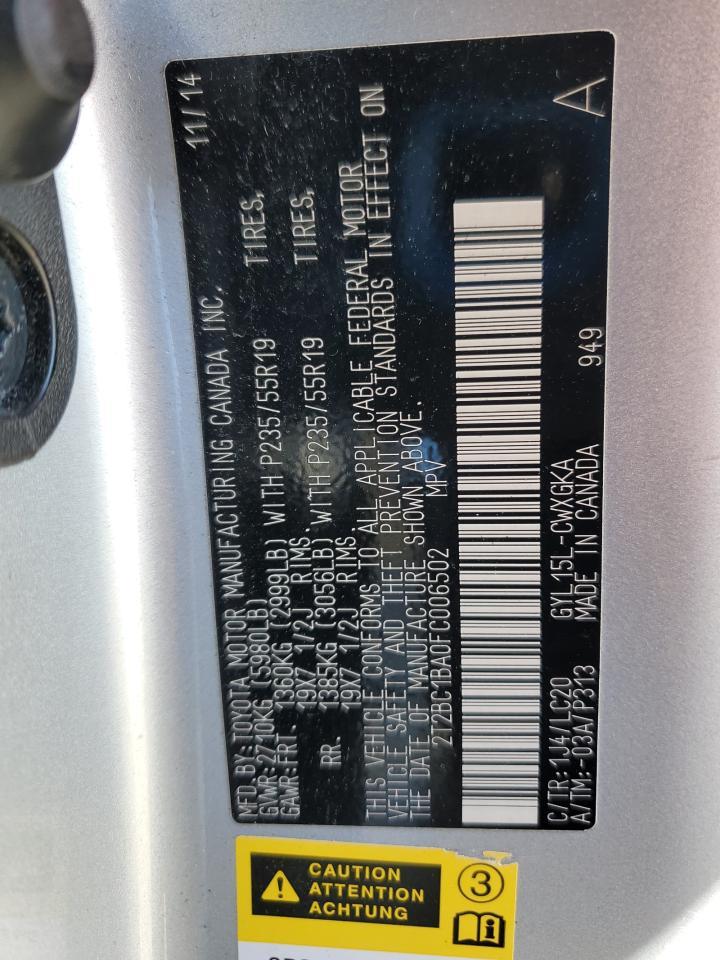 2015 LEXUS RX 450H